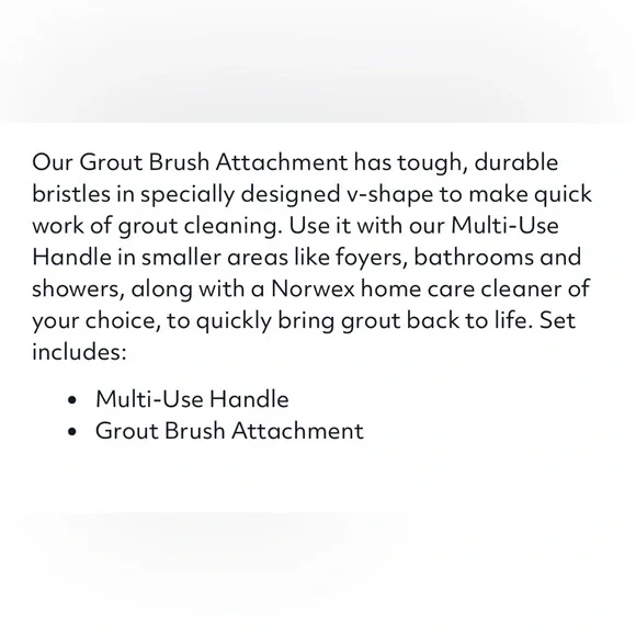 Norwex Hand Held Grout Brush System - Picture 7 of 7